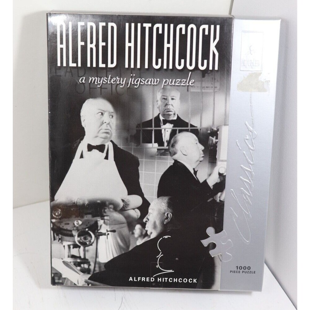 Jigsaw Puzzle 1000 Piece Alfred Hitchcock  Bepuzzled Classics "A Mystery Puzzle"